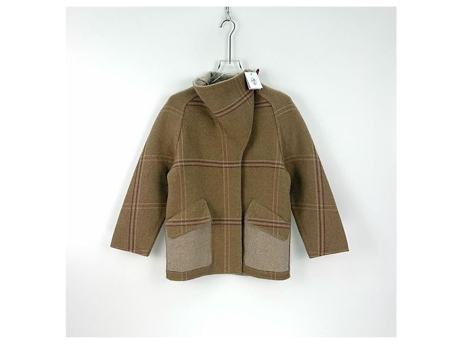 Hermès Cashmere Coat Brown Multiple colors - view 3