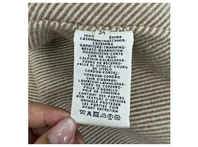 Hermès Cashmere Coat Brown Multiple colors - view 6