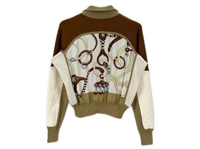 Hermès Silk Jacket Brown Multiple colors - view 2