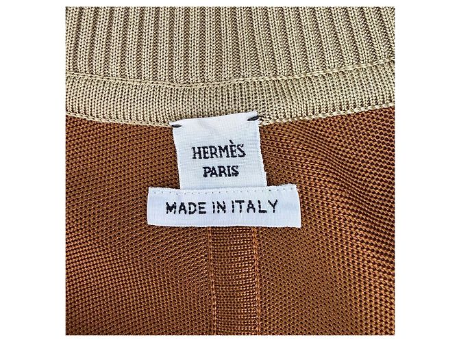Hermès Silk Jacket Brown Multiple colors - view 5