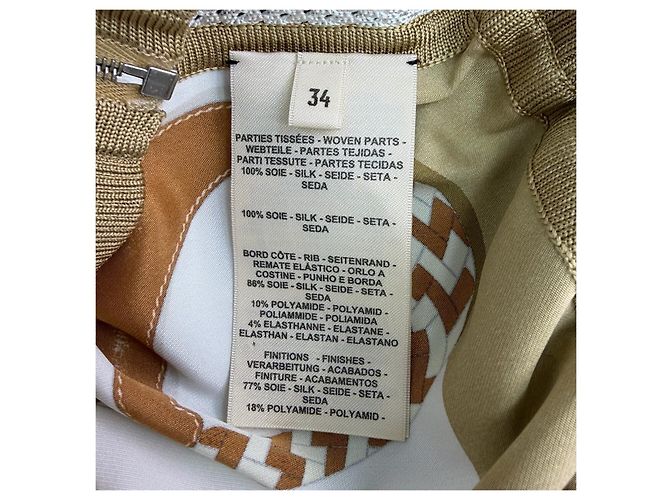 Hermès Silk Jacket Brown Multiple colors - view 6