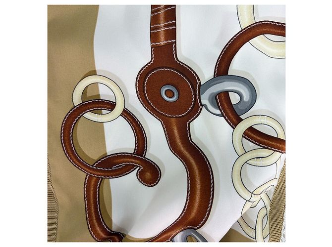 Hermès Silk Jacket Brown Multiple colors - view 8
