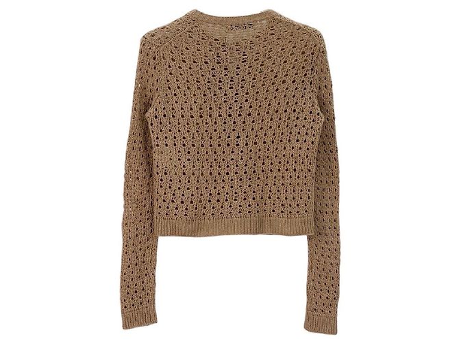 Autre Marque Malha Dior de lã castanha Multicor - vista 2