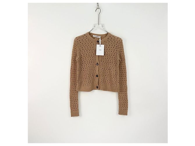 Autre Marque Malha Dior de lã castanha Multicor - vista 3