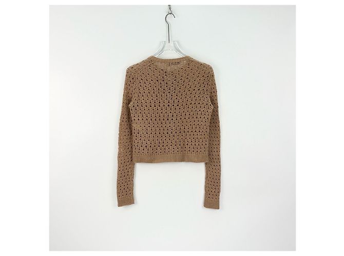 Autre Marque Malha Dior de lã castanha Multicor - vista 4