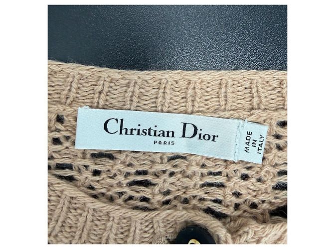 Autre Marque Malha Dior de lã castanha Multicor - vista 5