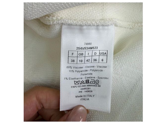 Autre Marque Dior White Viscose Quilted Jacket Multiple colors - view 6