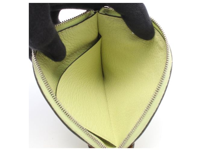 Hermès Cartera Hermes Paddock Jaune Bourgeois Sesame Castaño Verde - vista 3