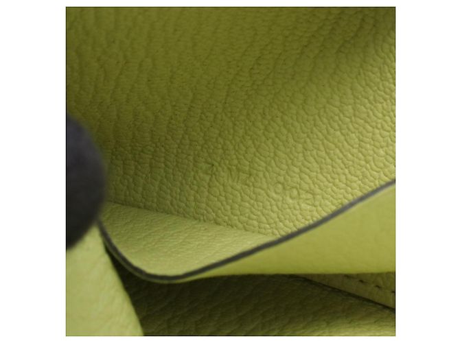 Hermès Cartera Hermes Paddock Jaune Bourgeois Sesame Castaño Verde - vista 5