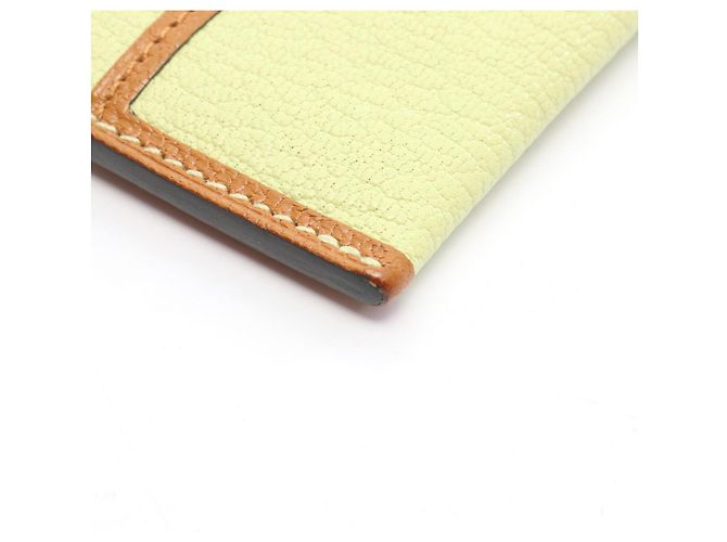Hermès Cartera Hermes Paddock Jaune Bourgeois Sesame Castaño Verde - vista 6