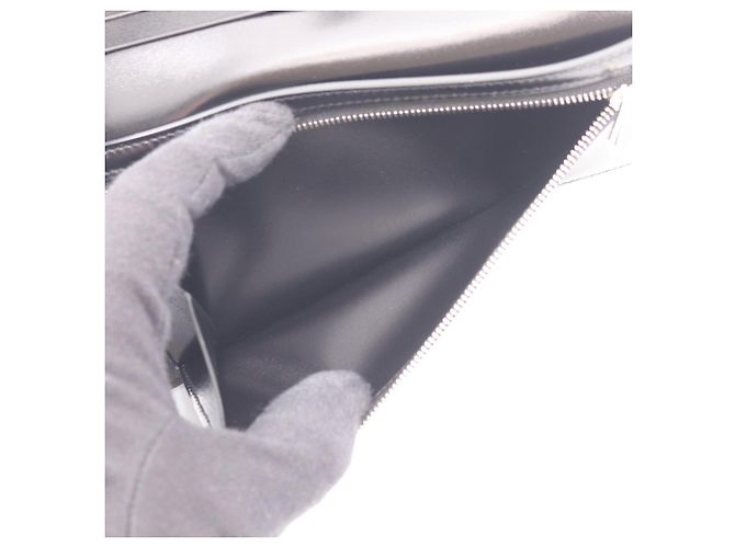 Hermès Cartera larga bi-fold monocromática Hermes Bearn Soufflé Negro - vista 4
