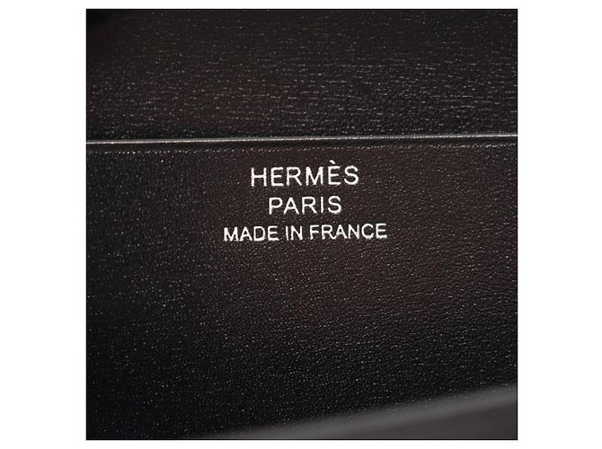 Hermès Cartera larga bi-fold monocromática Hermes Bearn Soufflé Negro - vista 5
