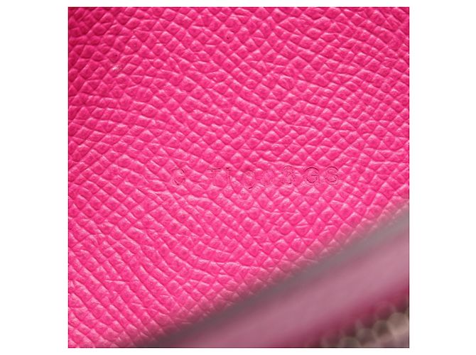 Hermès Hermes Bearn Soufflé Bi-fold langes Portemonnaie Pink - Ansicht 5