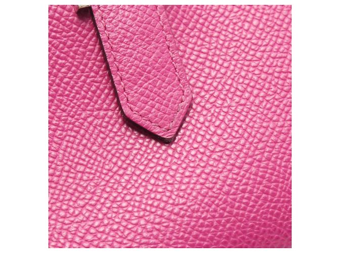 Hermès Hermes Bearn Soufflé Bi-fold langes Portemonnaie Pink - Ansicht 7
