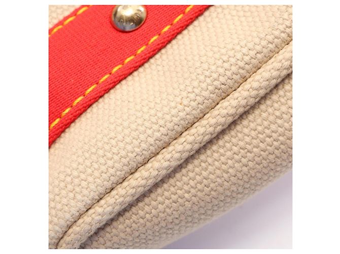 Saco Cabas PM Antigua Louis Vuitton Vermelho Bege - vista 10