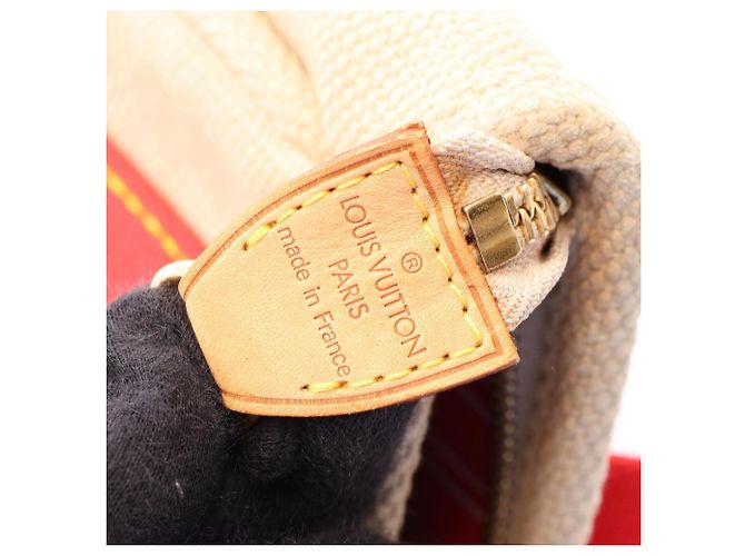 Saco Cabas PM Antigua Louis Vuitton Vermelho Bege - vista 4