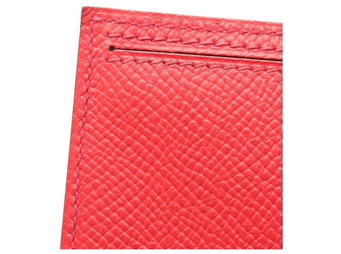 Hermès Hermes Bearn Soufflé Bi-fold Long Wallet Red - view 10
