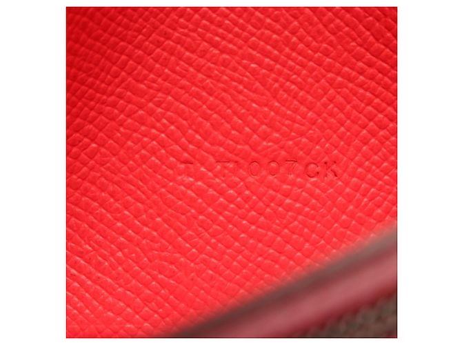 Hermès Hermes Bearn Soufflé Bi-fold Long Wallet Red - view 5
