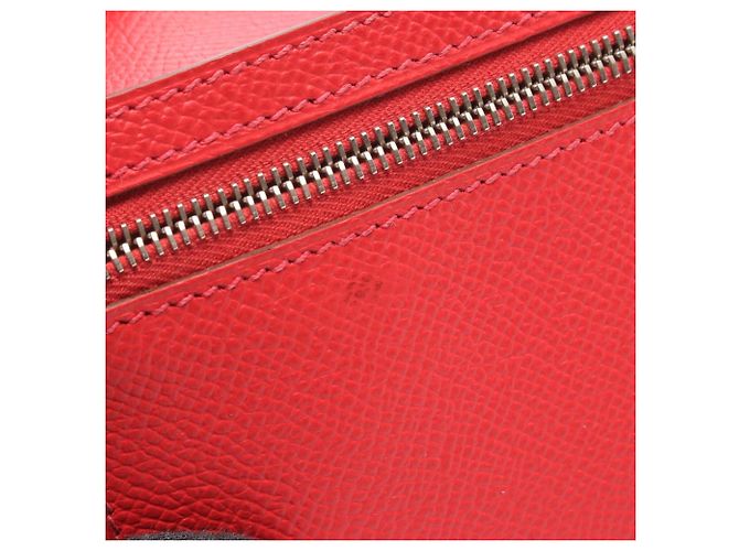 Hermès Hermes Bearn Soufflé Bi-fold Long Wallet Red - view 6