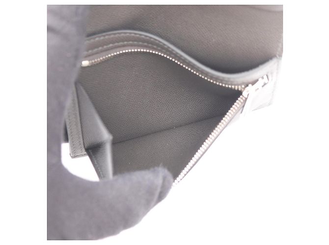 Hermès Portafoglio bi-fold Hermes Bearn Compact Marrone - vista 4