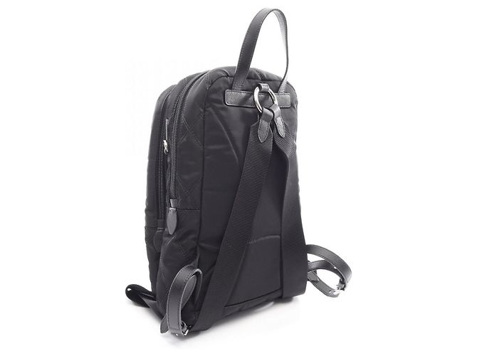 Saffiano Prada TESSUTO IMPUNTU Rucksack/Handtasche Schwarz - Ansicht 2