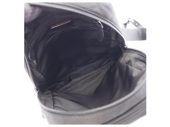 Saffiano Prada TESSUTO IMPUNTU Rucksack/Handtasche Schwarz - Ansicht 3