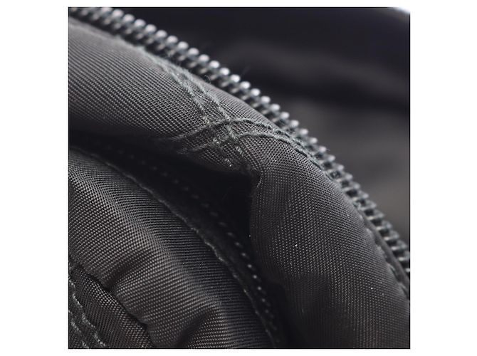 Saffiano Prada TESSUTO IMPUNTU Rucksack/Handtasche Schwarz - Ansicht 7