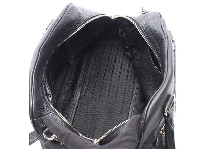 Bolsa 2-Way Prada VITELLO PHENIX Preto - vista 3