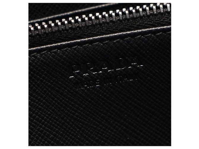 Saffiano Portafoglio lungo rotondo Prada TESSUTO ST.CAMO Camouflage Marrone Nero Cachi - vista 4