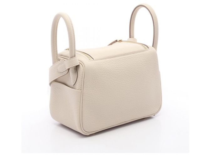 Hermès Borsa a tracolla Hermes Lindy Mini Crudo - vista 2