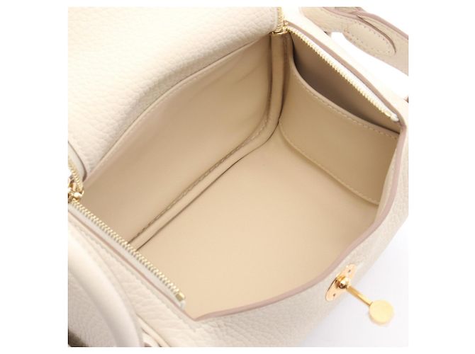 Hermès Borsa a tracolla Hermes Lindy Mini Crudo - vista 3