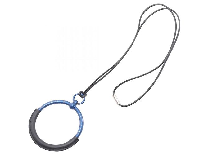 Hermès Hermes Loop Grand Halskette Schwarz Blau - Ansicht 2