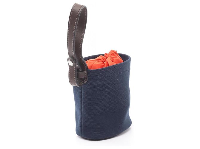 Hermès Astuccio per premi cani Hermes in Navy e Orange Arancione Blu navy - vista 2