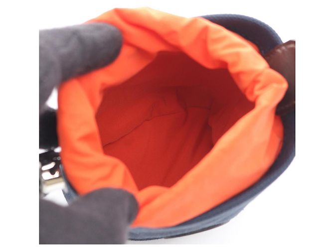 Hermès Astuccio per premi cani Hermes in Navy e Orange Arancione Blu navy - vista 3