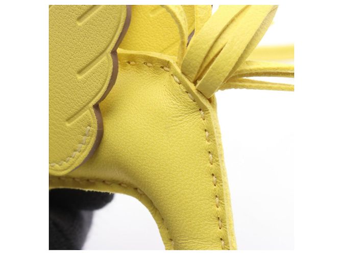 Hermès Hermes Rodeo Pegasus PM Lime Handbag Charm Amarillo - vista 5