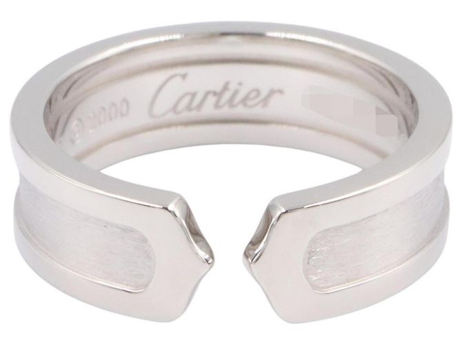 Anello Cartier C2 in oro bianco 18K Argento - vista 2