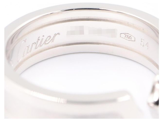 Anello Cartier C2 in oro bianco 18K Argento - vista 4