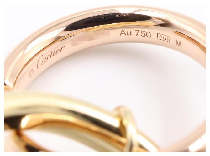 Pendiente Trinity Sacai de Cartier Plata Dorado - vista 4