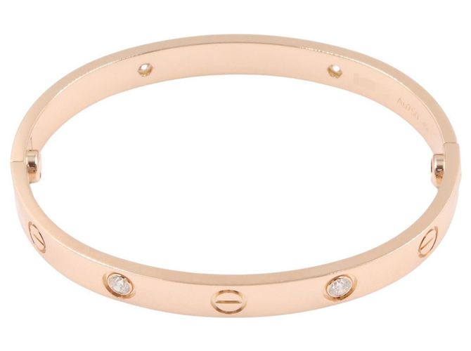 Bracciale charm in oro rosa 18K Cartier con diamanti D'oro - vista 2