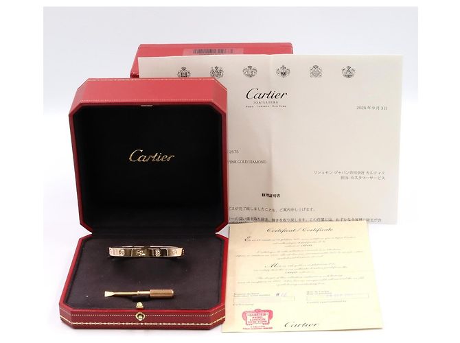 Bracciale charm in oro rosa 18K Cartier con diamanti D'oro - vista 6