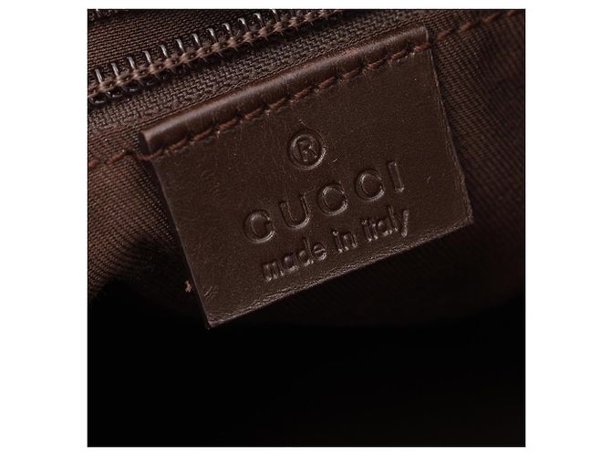 Bolso de hombro Gucci GG Canvas Castaño Beige - vista 4