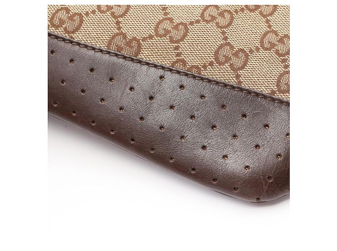 Bolso de hombro Gucci GG Canvas Castaño Beige - vista 6