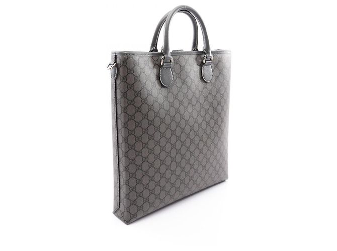 Borsa Tote 2-Way Gucci GG Supreme Marrone - vista 2