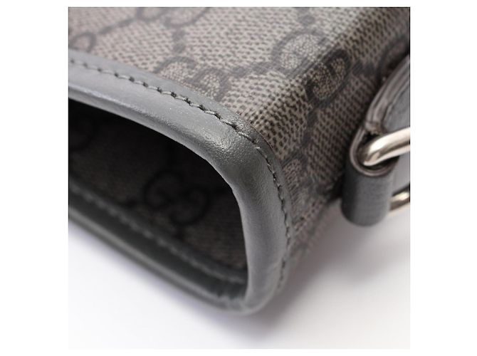 Borsa Tote 2-Way Gucci GG Supreme Marrone - vista 7