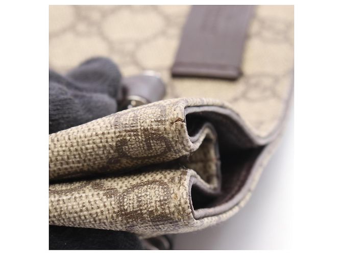 Saco Tote Gucci GG Plus Marrom Bege - vista 10