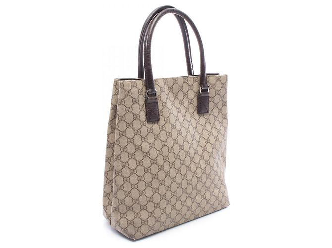 Saco Tote Gucci GG Plus Marrom Bege - vista 2