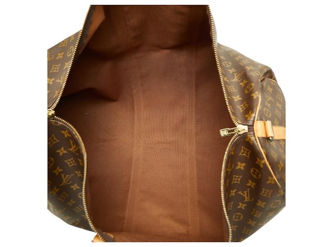 Louis Vuitton Monogram Keepall Bandoulière 60 Tasche Braun - Ansicht 8