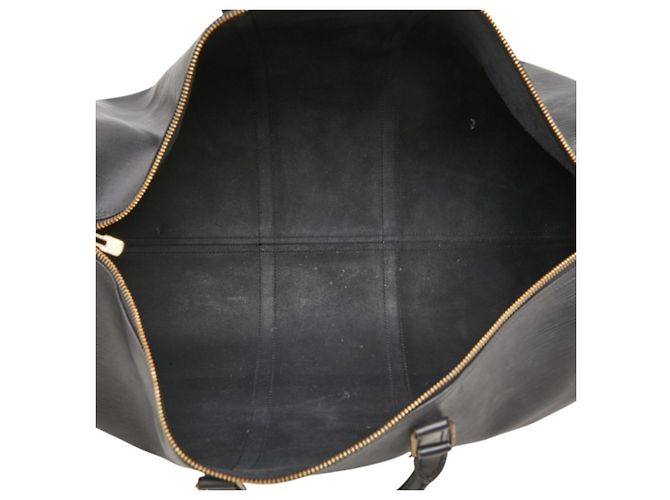 Borsa Boston Louis Vuitton Epi Keepall 60 Nero - vista 9