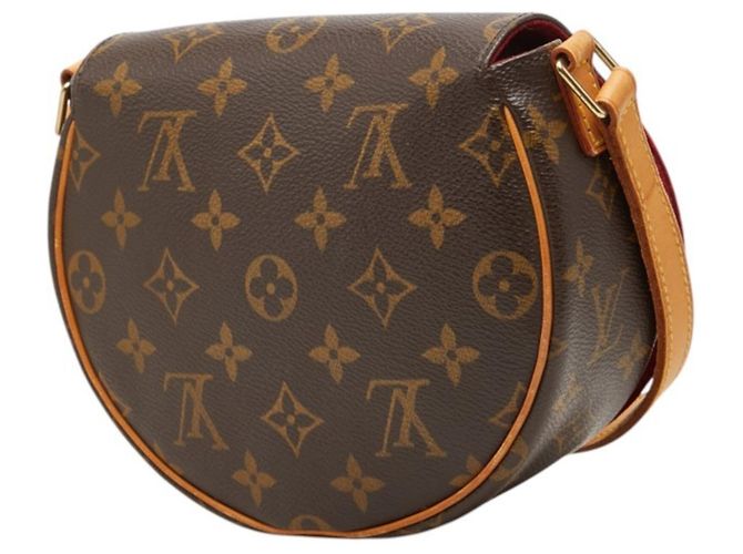 Borsa a tracolla Louis Vuitton Monogram Tambourin Marrone - vista 2