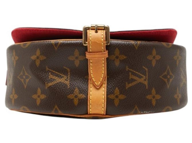 Borsa a tracolla Louis Vuitton Monogram Tambourin Marrone - vista 3